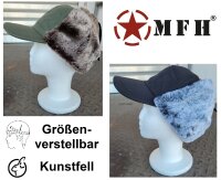 Basecap - Wintercap- Ohrenklappen - aus nichtierischen...