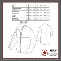 HighDefence Fleecejacke - Kapuze - Schwarz / Oliv /...