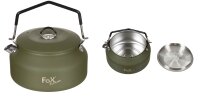 FoX Outdoor Wasserkessel - 1 Liter - Edelstahl - Deckel -...