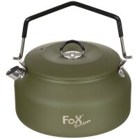 FoX Outdoor Wasserkessel - 1 Liter - Edelstahl - Deckel -...