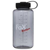 FoX Outdoor Trinkflasche - Weithals - 1 Liter - Skala