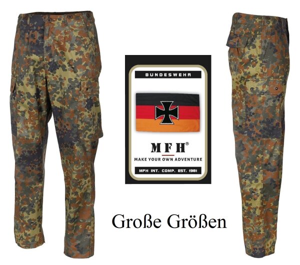 Bundeswehr Feldhose - Flecktarn - Deutsches Heer Original TL - Unisex - Große Größen