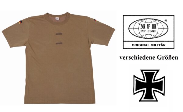 Deutsches Heer - BW Tropen T-Shirt - Wüsten Tarn - Gebraucht - Original Militär