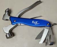 FoX Outdoor Werkzeugset "Worker" - 11teilig - LED Lampe - Hammer - Säge