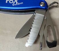 FoX Outdoor Werkzeugset "Worker" - 11teilig - LED Lampe - Hammer - Säge