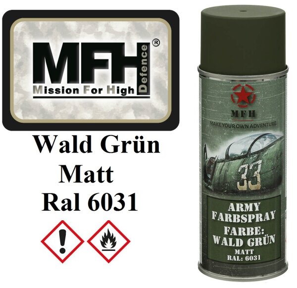 MFH Farbspray - Wald Grün - Matt - Dosenspray - 400ml