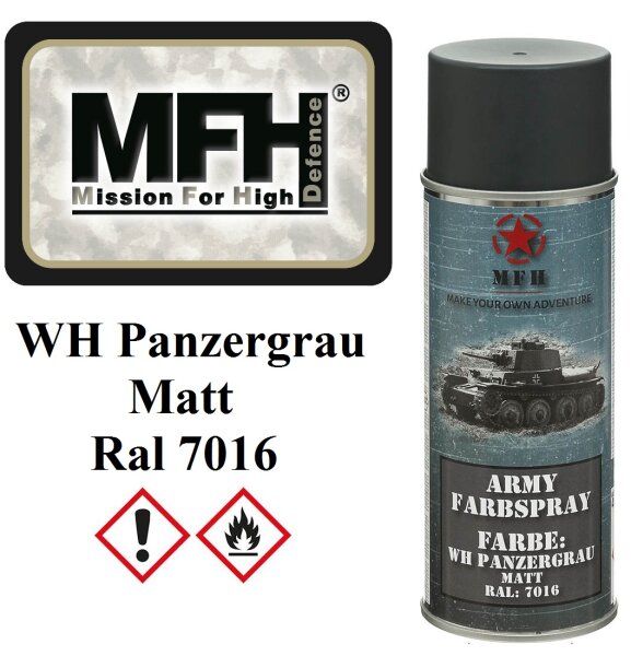 MFH Farbspray - WH Panzergrau - Matt - Dosenspray - 400ml