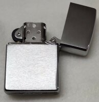 Original Zippo Feuerzeug - "Chrome Brushed" - Benzinfeuerzeug - Sturmfeuerzeug - Chrome Gebürstet