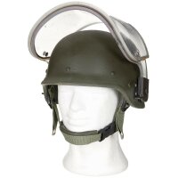 Italienische Armee -  Gefechtshelm mit Visier - Ballistisch - "T.P." - Kevlar + Aramid - Original Militär - Gebraucht