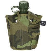 US Feldflasche - 1 Liter - BPA - frei - inkl. Tragehülle - M9 CZ Tarn