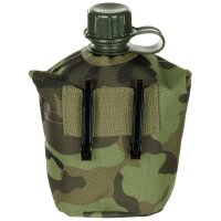 US Feldflasche - 1 Liter - BPA - frei - inkl. Tragehülle - M9 CZ Tarn