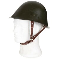 Original Militär Stahlhelm – M73 - mit Futter und Kinnriemen aus Leder - Rumänische Armee - Top Zustand