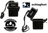 Kleine Box - Schlagfester Kunststoff - Wasserdicht - Schwarz - Schnappverschluss