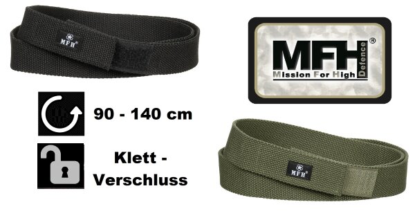 MFH Outdoor - Survivalgürtel - Klettverschluss - ca. 3,2 cm breit - besonders komfortabel und widerstandsfähig