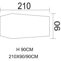 Tunnelzelt "Schwarzenberg" - 1 Person - Moskitonetz - Gestänge aus 7 mm Glasfiber  - Sehr Leicht - 1200mm Wassersäule - Kompakt