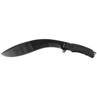 Machete "Kukri" - ergonomisch geformter ABS Kunststoffgriff - Klinge aus schwarz beschichteter 3Cr13 Stahl