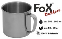 Tasse - Outdoorbecher - 100 % Edelstahl - sehr...