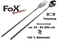 Teleskop - Besteck - Ausziehbar - 100 % Edelstahl - sehr...