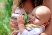 KleanKanteen® BabyBottle - Baby Edelstahl Trinkflasche - ca. 148  ml - langsamer Trinkfluss - BPA  frei - 0 bis 6 Monate