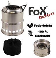 Outdoor - Ofen "Forest" - 100 % Edelstahl -...