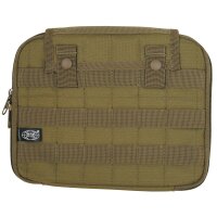 Tactical Tablet - Tasche "Molle" - Coyote Tan - beidseitig gepolstert - Verschlusslasche abnehmbar mit Tragegriff - ca. 25 x 20 x 2,5 cm