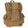 Rucksack Canvas "PureTrash" - ca. 25 Liter - Echtleder- und Messingaccessoire - Braun -  ca. 1 kg - ca. 33 x 42 x 20 cm