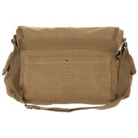 Handtasche Canvas "PureTrash" - ca. 12 Liter - Echtleder- und Messingaccessoire - Braun - ca. 900 g - ca. 32 x 46 x 25 cm