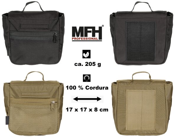 Mehrzwecktasche - komplett gepolstert - ca. 150 g - 17 x 17 x 8 cm - 100 % Cordura