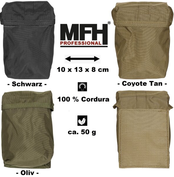 Mehrzwecktasche - Klettsystem - ca. 50 g - ca. 10 x 13 x 8 cm - 100 % Cordura