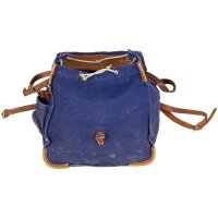 Rumänischer Rucksack - ca. 30 Liter - Blau -  ca. 45 x 30 x 20 cm - 100 % Baumwolle - Gebraucht - Original Militär