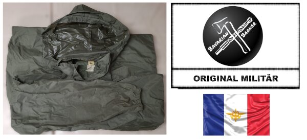 Französische Regenjacke - Oliv - Größe: 96 - Original Militär