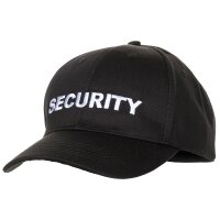 US Cap - Schirmmütze - Security - mit verstellbarer Druckknopflasche - Einheitsgröße - Unisex