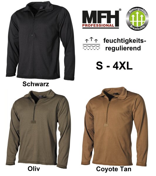 US Unterhemd - Level II - Gen III - Fleece - atmungsaktiv und feuchtigkeitsregulierend - 100% Polyester