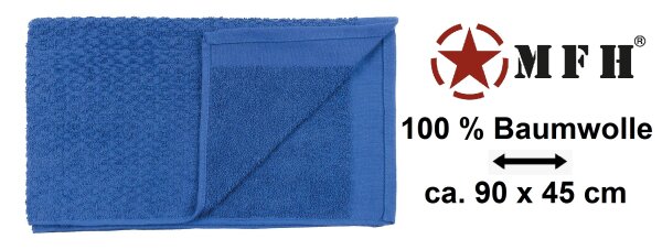 BW Handtuch - Frottee - blau - sehr saugfähig - 100 % Baumwolle - ca. 90 x 45 cm