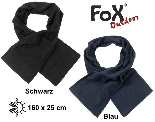 Fleece Schal - ca. 160 x 25 cm - sehr warm und weich - leicht  - 100 % Polyester