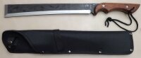 Machete "Tapanga" - rutschfester Gummigriff - extra lang - stonewashed Klinge aus 3Cr13MoV Stahl - Nylonscheide