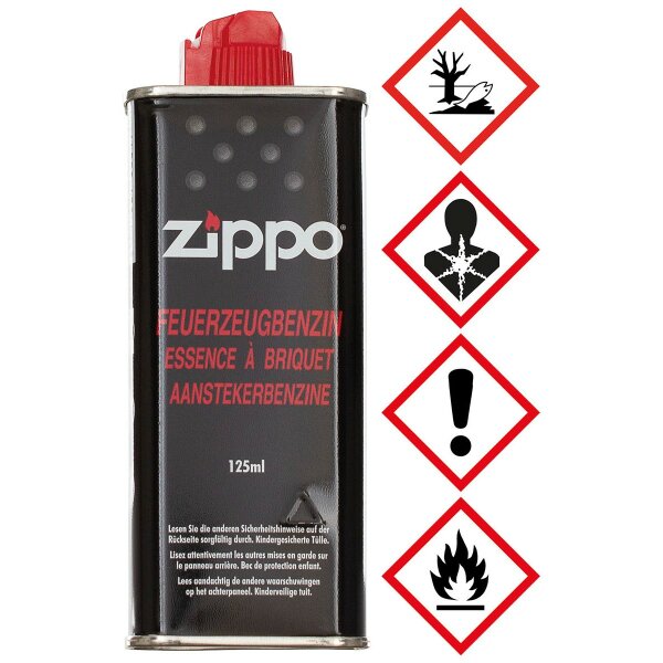 Original Zippo Feuerzeugbenzin - ca. 125ml - besonders rein - hilft Verrußung zu vermeiden