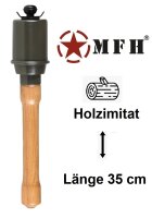 Holz Handgranate / Stielhandgranate - MK 2 / M 67 / F 1 / M 61 / M24 / M 43 / Russ. Mine - Deko