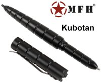 Kugelschreiber "Tactical" - Kubotan - schwarz - mit Aluspitze - inkl. Gürtelclip