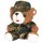 Teddybär - Heer -  Maskottchen - mit Anzug und Mütze - flecktarn - ca. 28 cm