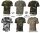 Kinder T - Shirt - klassisches Army T-Shirt - Single Jersey - 100% Baumwolle - 140-145 g/m²