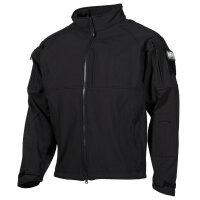 Funktions Softshell Jacke "Liberty" - wasserdicht - winddicht - atmungsaktiv - Stehkragen - schwarz